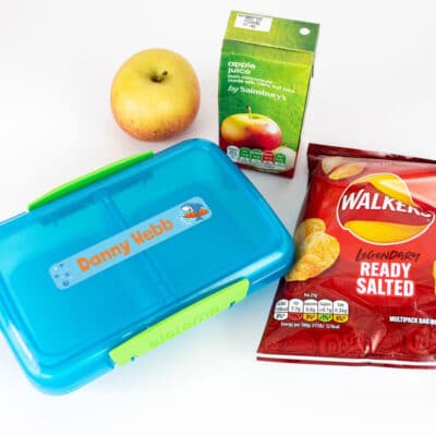 Little Shark Name Label on lunch box