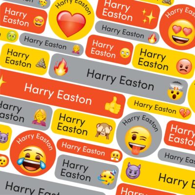 Emoji Mixed name labels | School name labels | Stickerscape