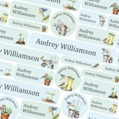 Garden name labels | School name labels | Stickerscape