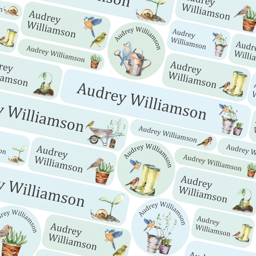 Garden name labels | School name labels | Stickerscape