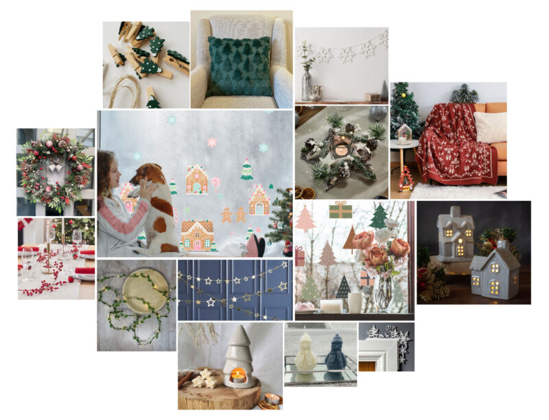 Christmas Decoration Mood board | Stickerscape