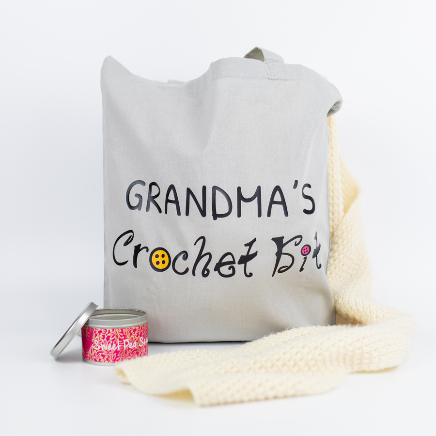Knitting hotsell bag personalised