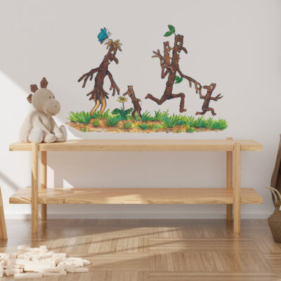 Stickman and Family wall sticker (Large size) on a playroom wall