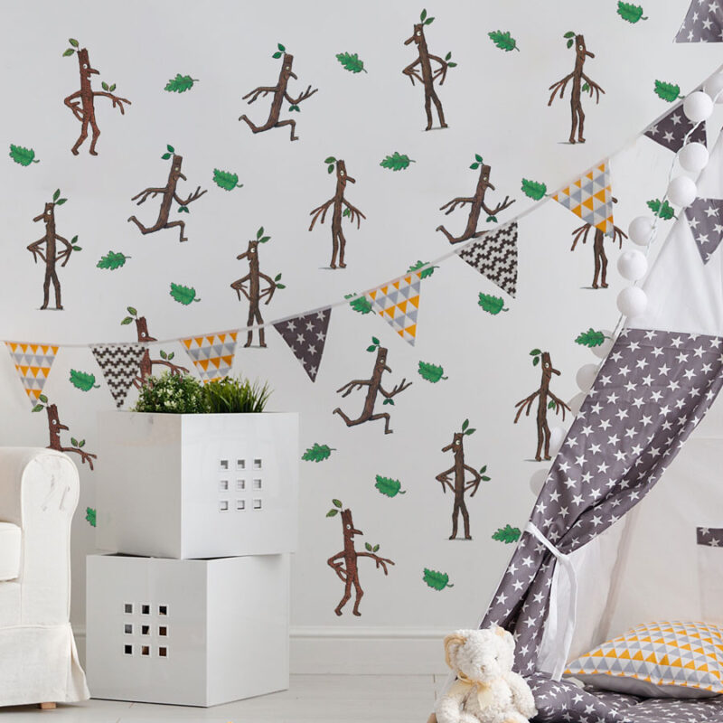 Stickman stickaround wall stickers in a child's reading nook