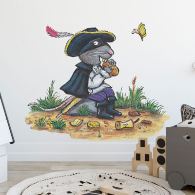 Highway Rat eating pastries wall sticker (Large size) on a child's playroom wall