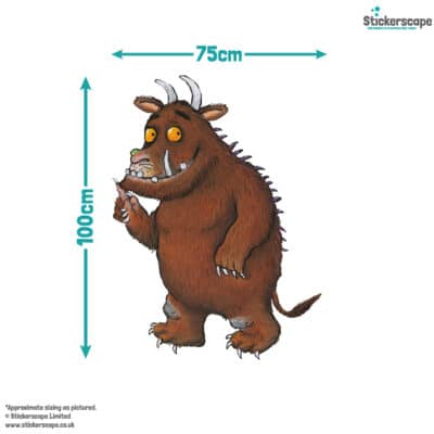 Gruffalo Room Makeover wall sticker pack (Trees and characters) with size dimensions