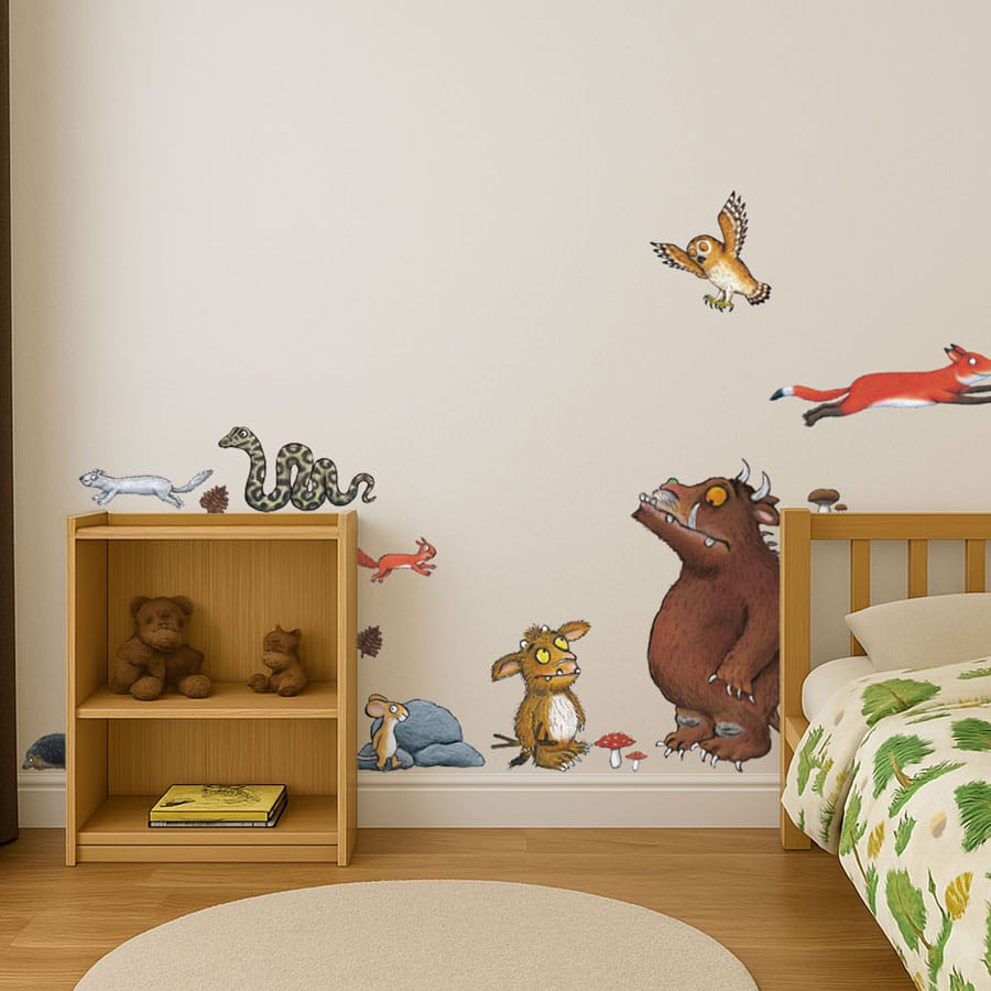 The Gruffalo's Child Wall Stickers on a child's bedroom wall