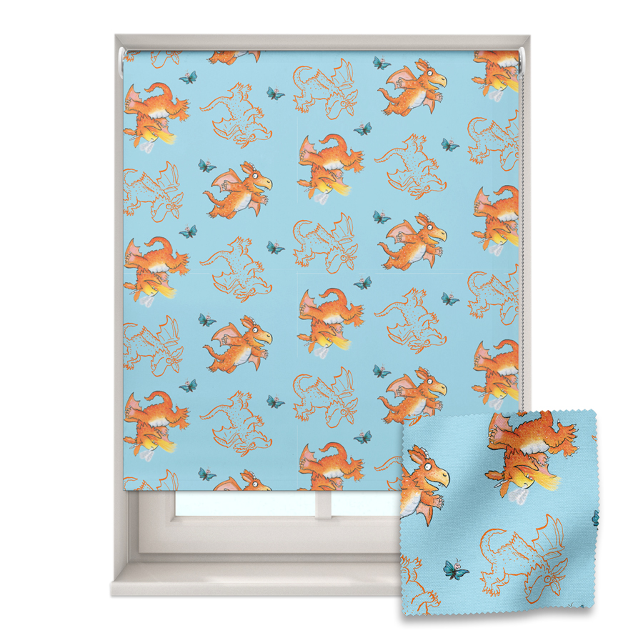 Zog roller blind in a window