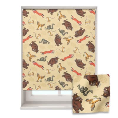 The Gruffalo and Friends roller blind on a window