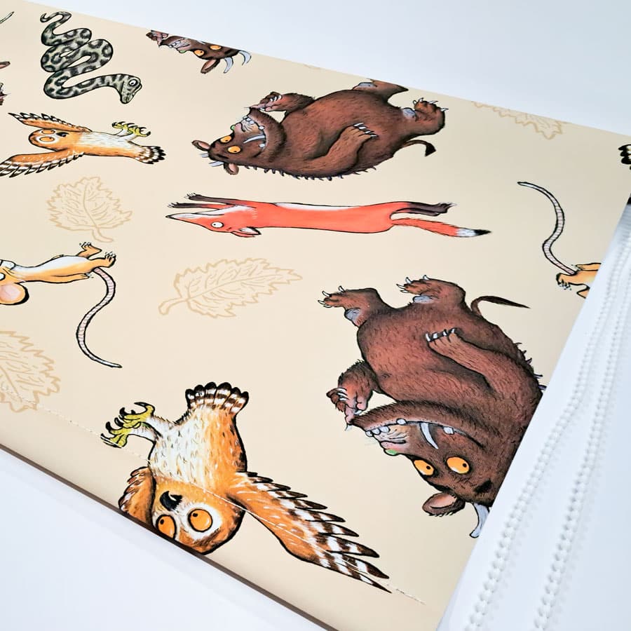 The Gruffalo and Friends roller blind close-up of fabric