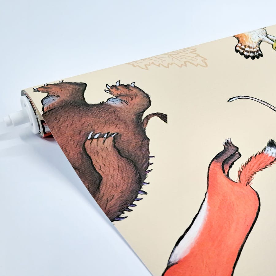 The Gruffalo and Friends roller blind close-up of blind mechanism
