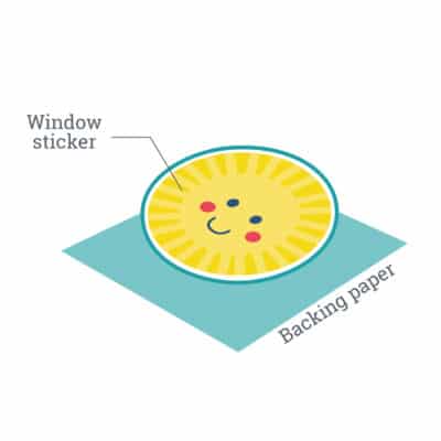 window sticker layers