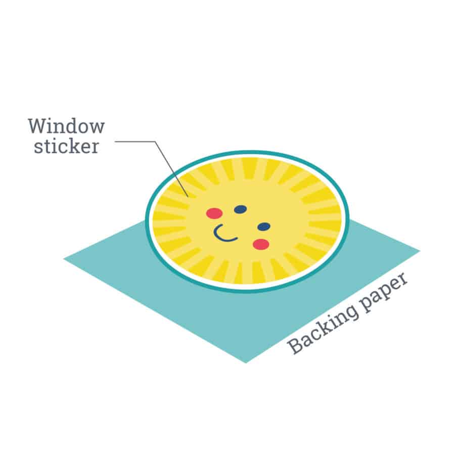 window sticker layers