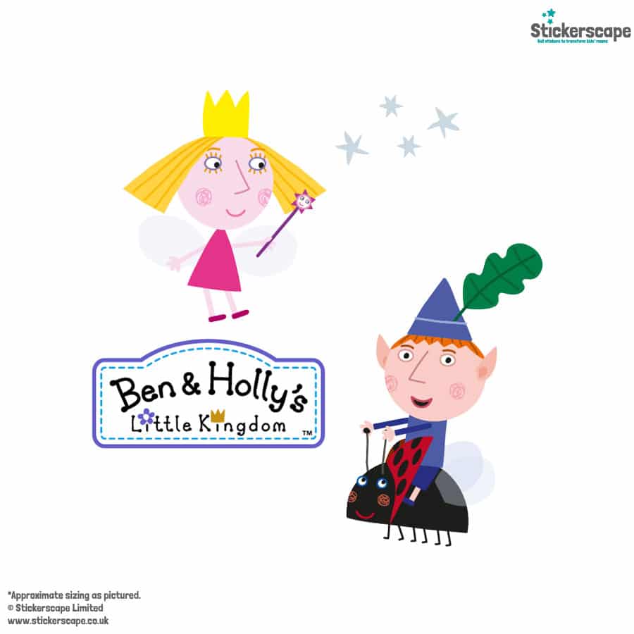 Ben & Holly Wall Stickers on a white background
