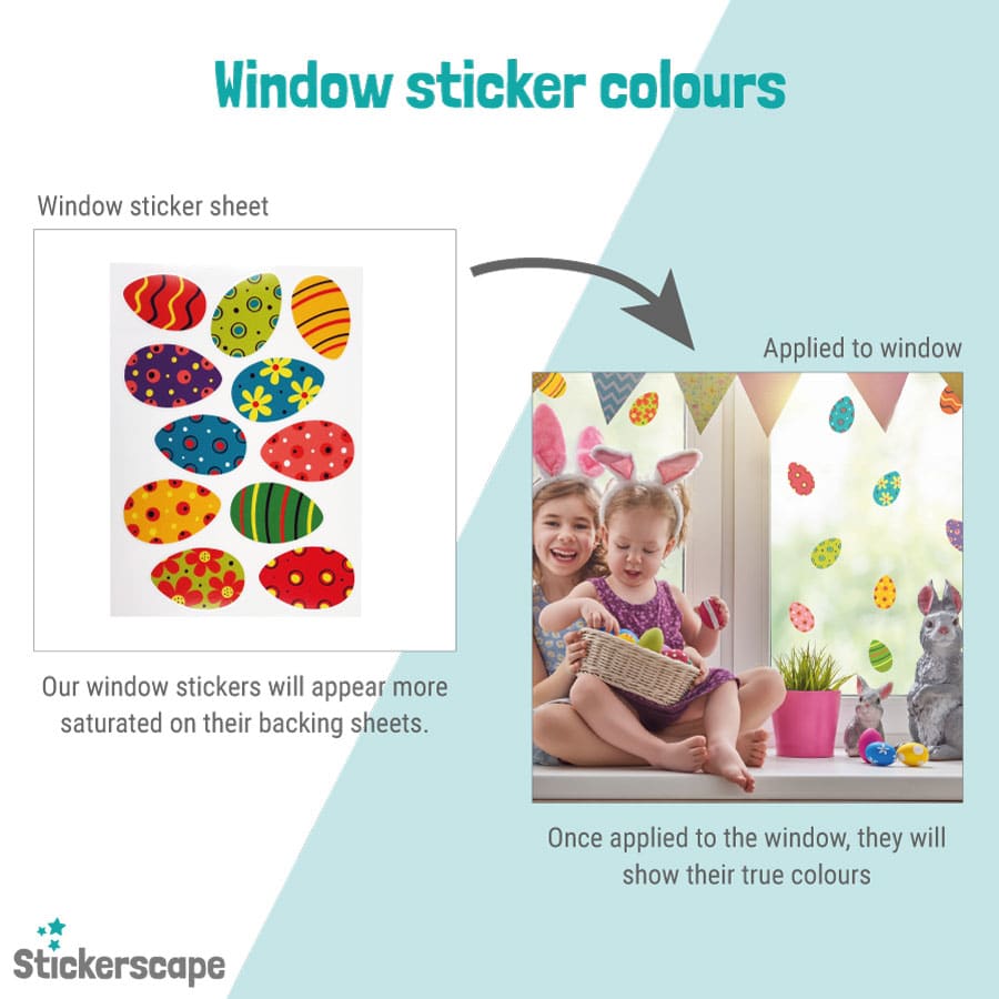 Spring window stickers colour explanation