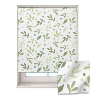 Green Leaves Roller Blind