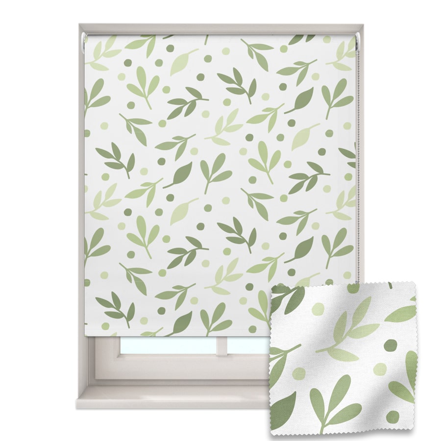 Green Leaves Roller Blind