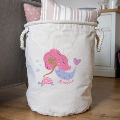 Pink Mermaid Storage Trug largesize