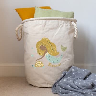 Yellow Mermaid Storage Trug largesize