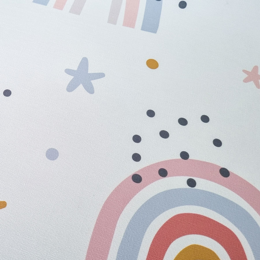 Close up of Stars and Rainbows Roller Blind by Stickerscape