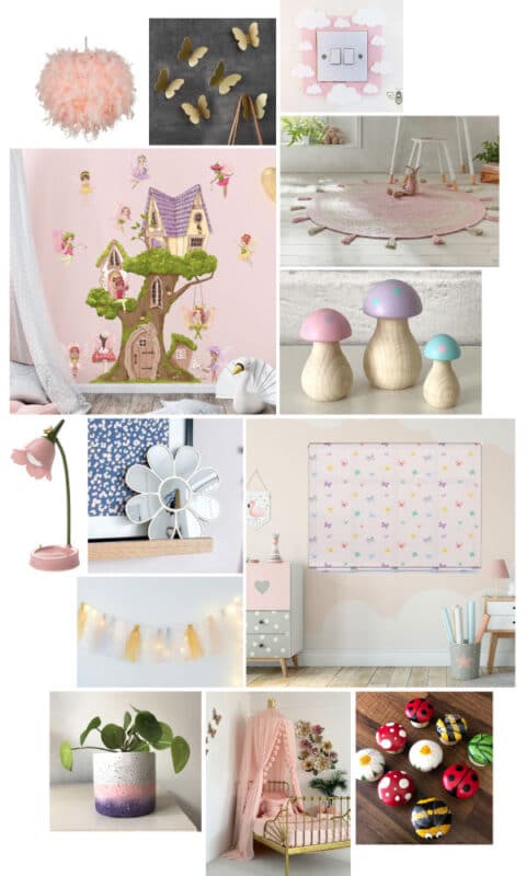 Fairy Bedroom Ideas Moodboard