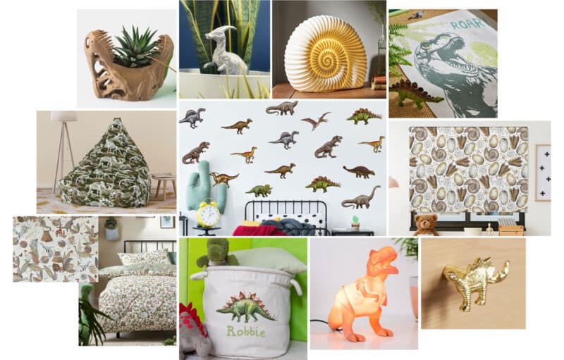 Dinosaur Bedroom Ideas | mood board