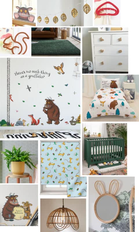 Gruffalo Themed Nursery Ideas | Mood Board
