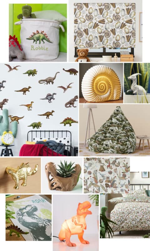 Dinosaur Bedroom Ideas | mood board