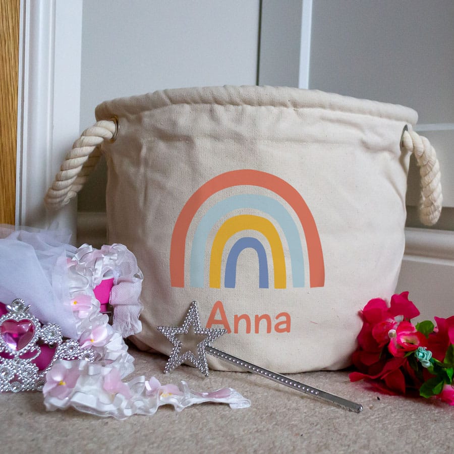 Bright Rainbow Storage Trug small size