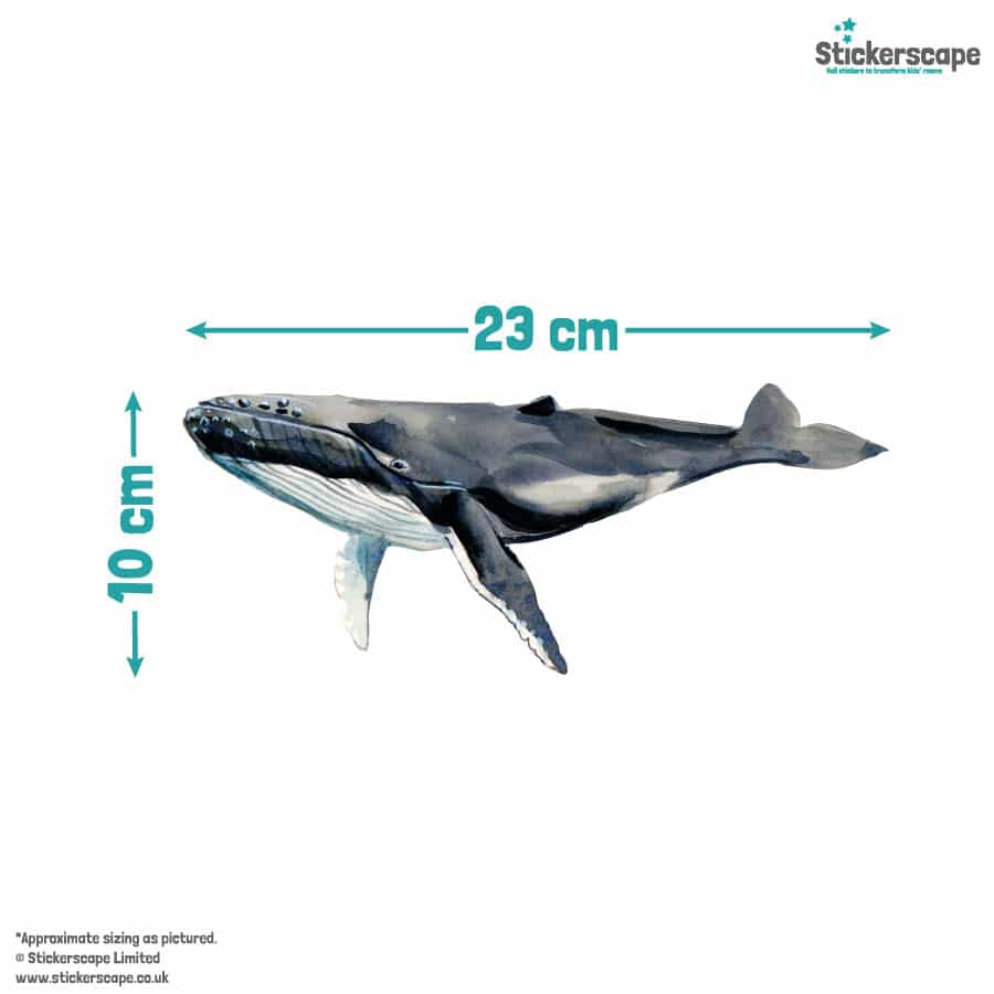 Under the Sea Wall Stickers size guide