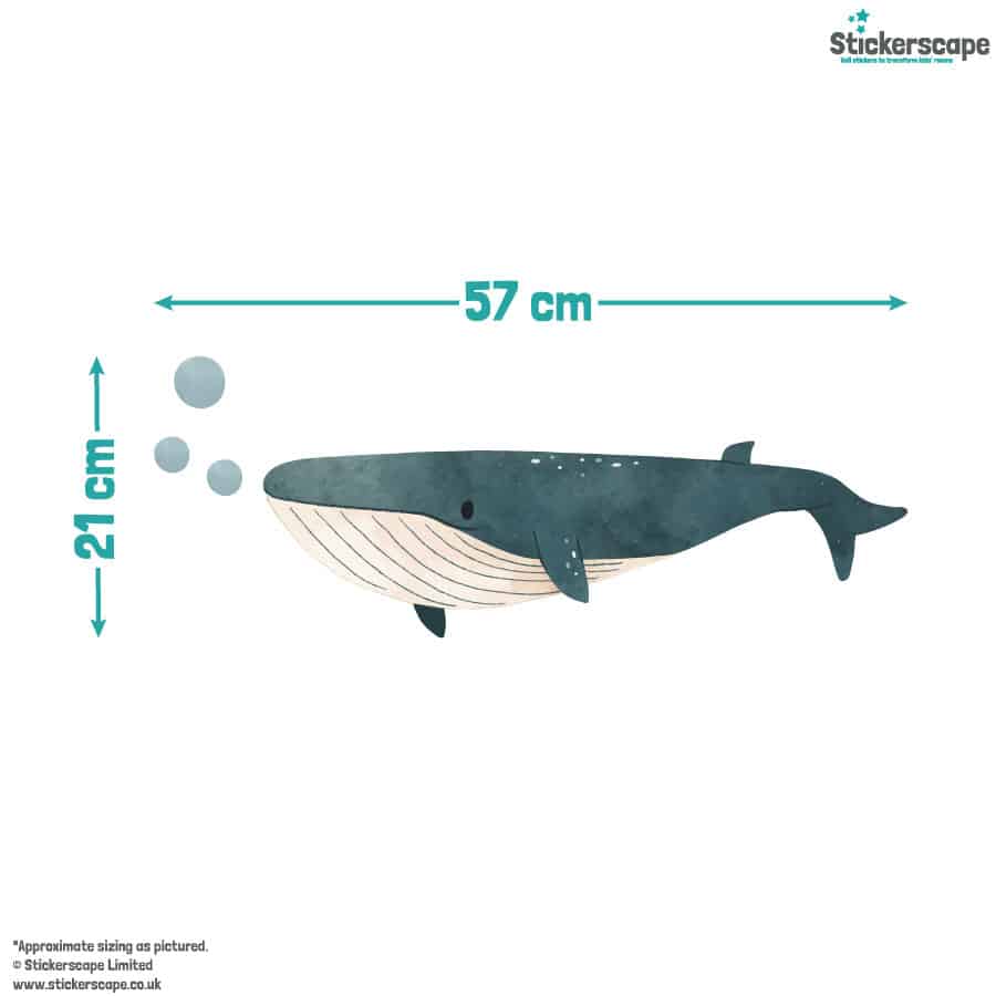 Ocean Friends Scene Wall Stickers (Size guide)