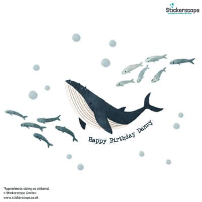 Underwater Party Window Sticker on a white background