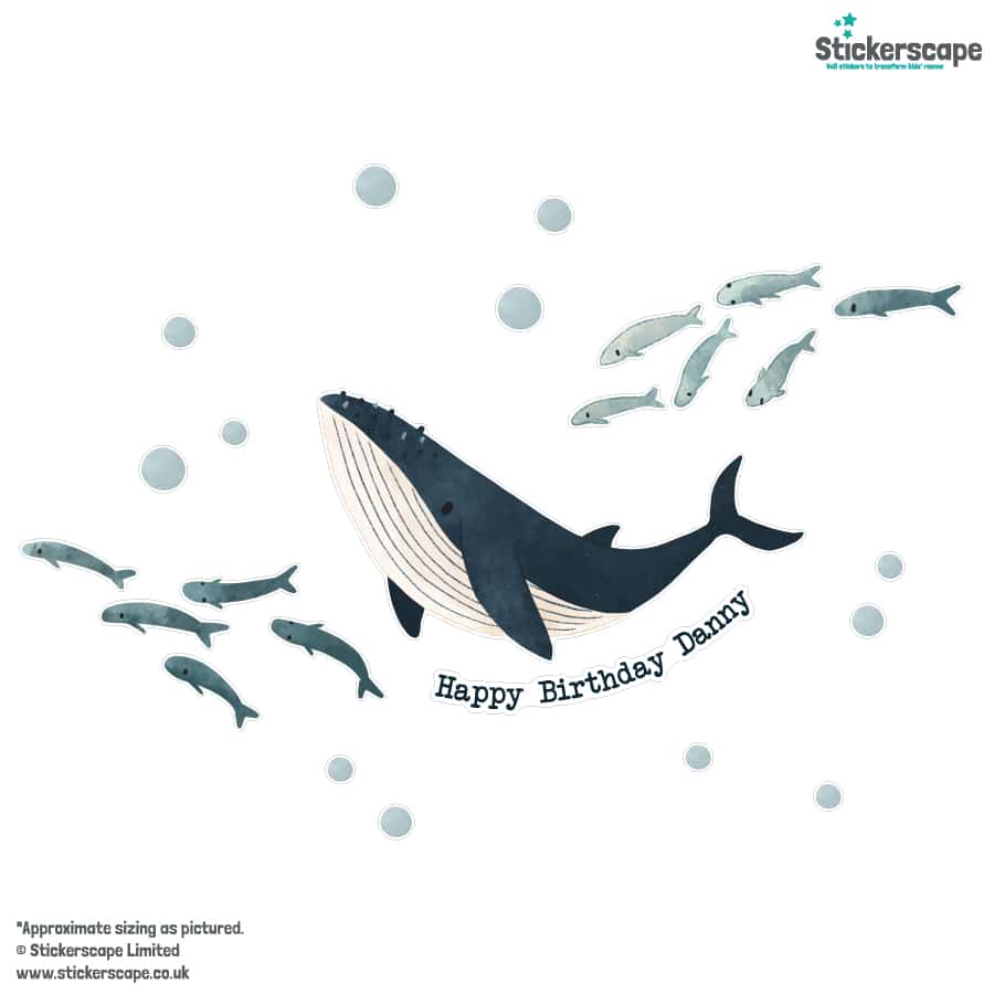 Underwater Party Window Sticker on a white background