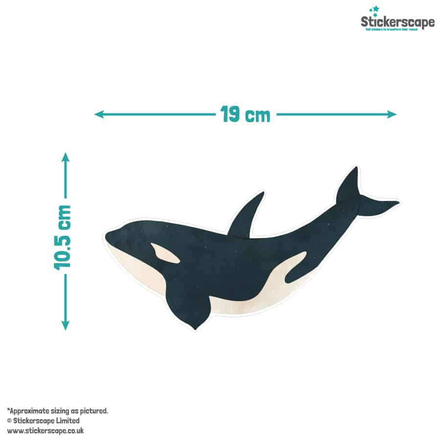 Underwater Party Window Stickers size guide