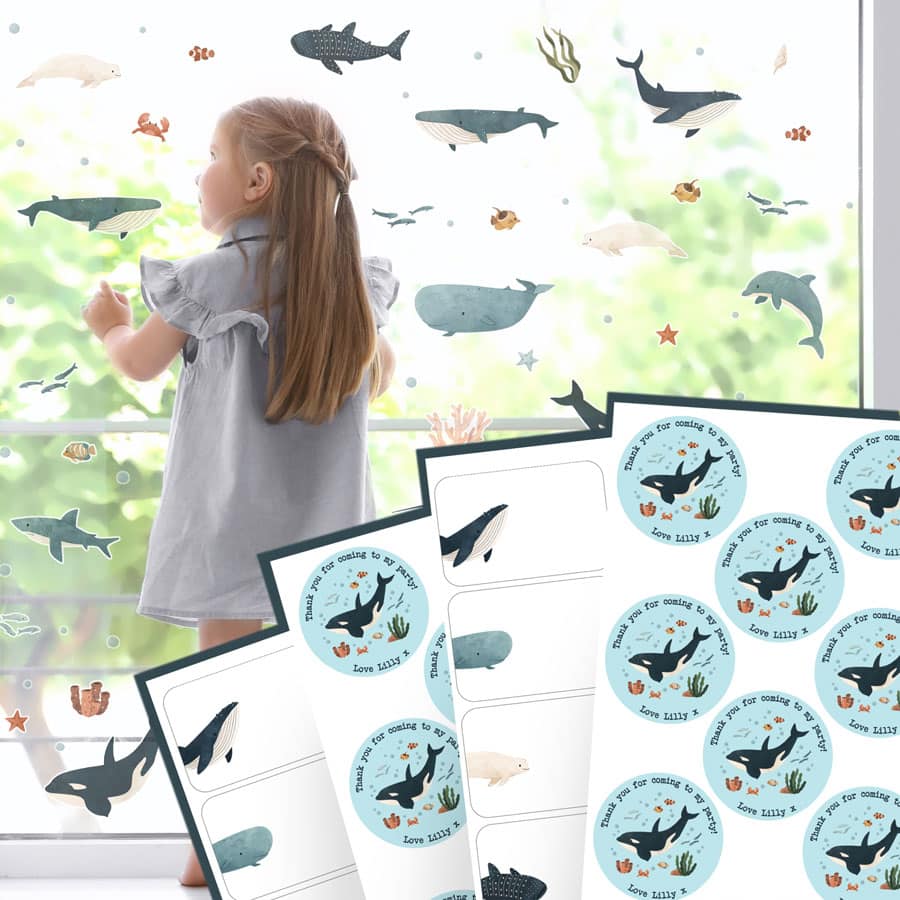 Underwater Party Bundle | Underwater Party Supplies | Stickerscape