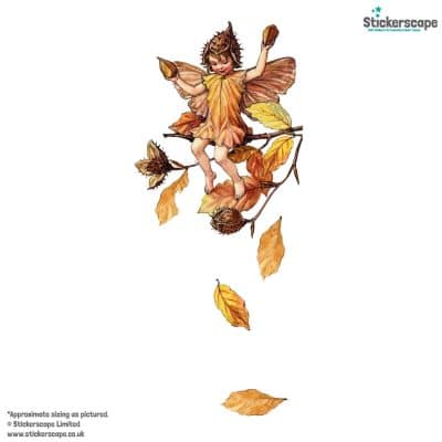 The Beechnut Fairy window sticker on a white background