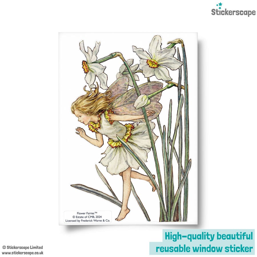 The Narcissus Fairy Window Sticker sheet layout showing what is included in the pack