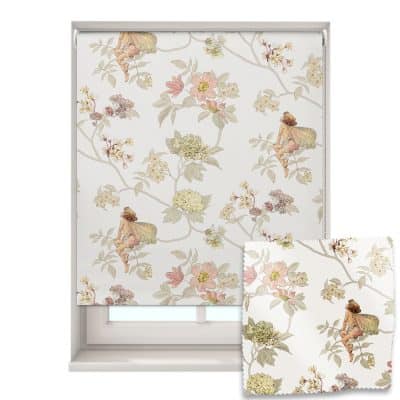 The Jasmine Flower Fairy roller blind on a white background
