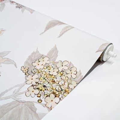 close-up of the jasmine flower fairy roller blind showing the roller blind mechanism