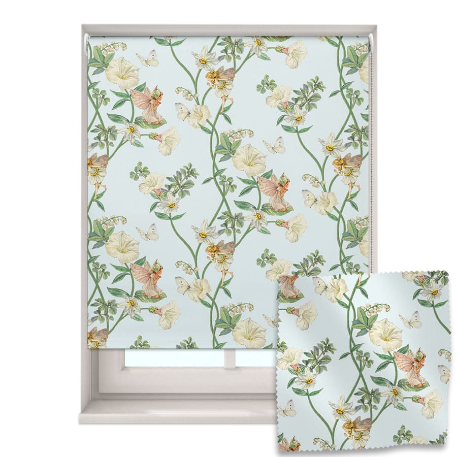 The Narcissus Flower Fairy roller blind on a white background