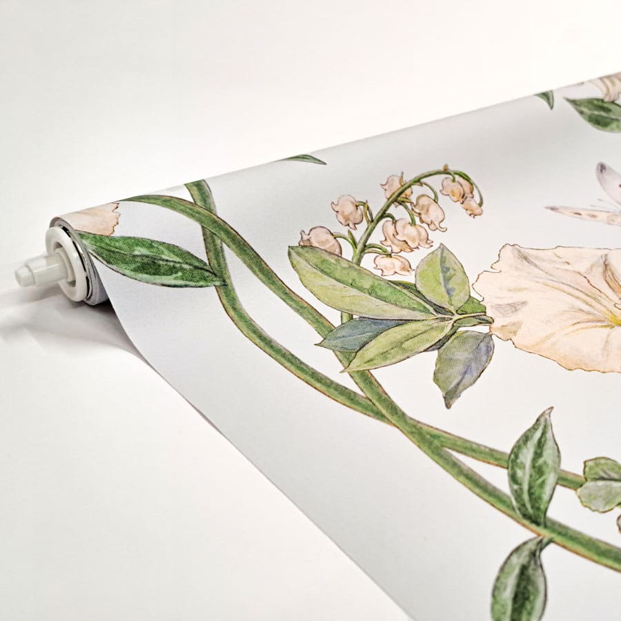 The Narcissus Flower Fairy roller blind close-up of roller blind mechanism