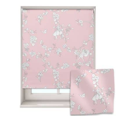 The Pink Daydream Flower Fairy roller blind on a white background