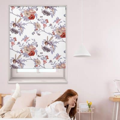 The Elderberry Flower Fairy roller blind in a teen girls bedroom