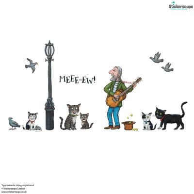 Tabby McTat Wall Stickers on a white background