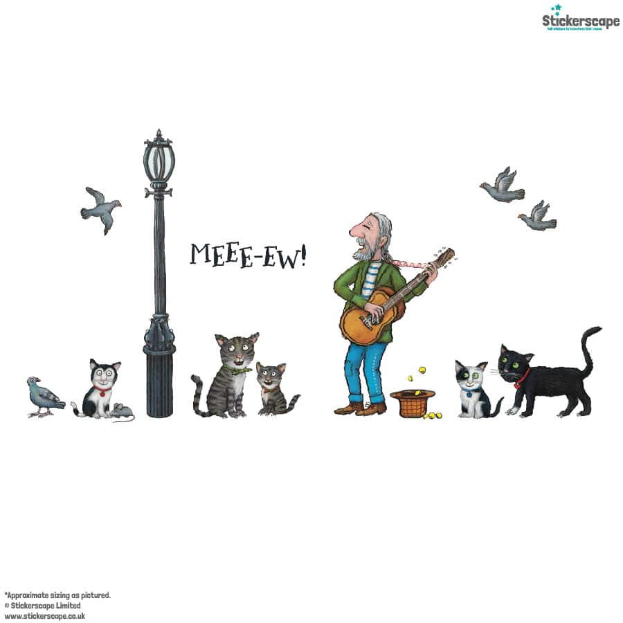 Tabby McTat Wall Stickers on a white background