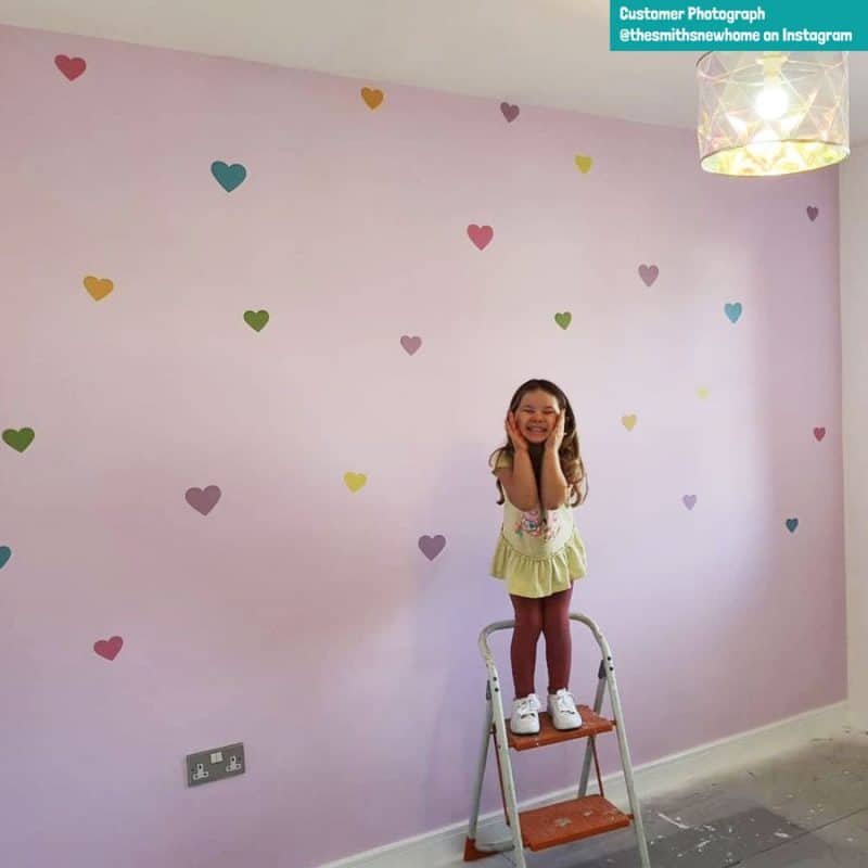 Rainbow Heart Wall Stickers