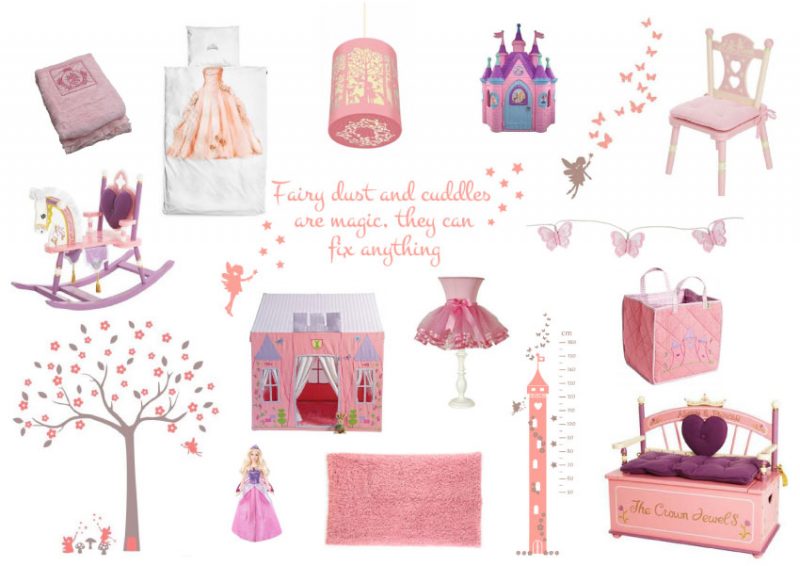 Fairy princess wall stickers | Fairy princess moodboard | Stickerscape | UK