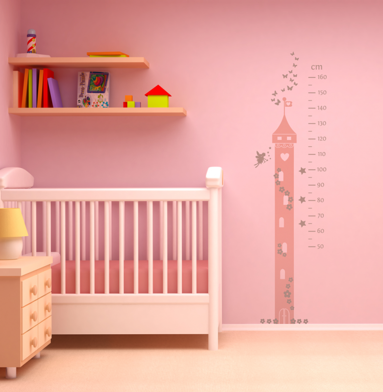 Fairy princess height chart wall sticker | Fairy Princess theme