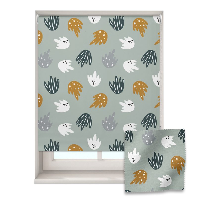 Scandi Dino Prints roller blind includes a dinosaur themed roller blind perfect for decorating a children's room