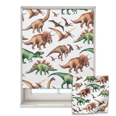 Jurassic Dinosaur roller blind includes a dinosaur themed roller blind perfect for decorating a children's room